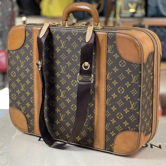 LOUIS VUITTON Vintage 19" Compact Travel Carryon Suitcase Duffle Carryall Bag - Picture 1 of 16